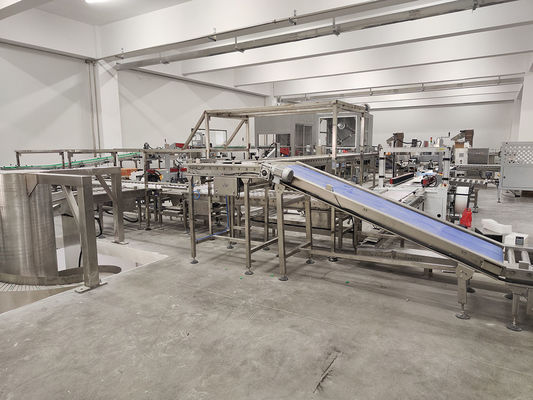 30 M/min Voedingssnelheid Koekjesverpakkingslijn voor papieren zakken Breedtebereik 180mm ∼430mm