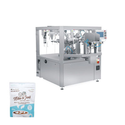 Verpakkingsmachine voor het verpakken van vloeibare saus met zak