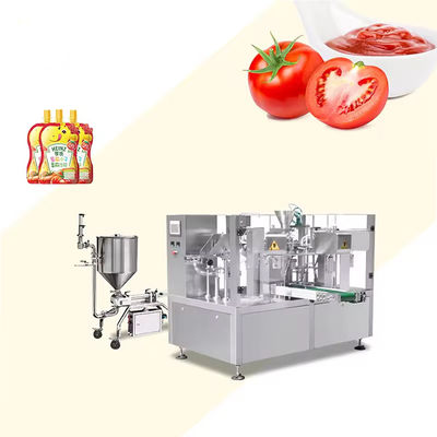 Voorafgemaakte speciale vorm zak vulverzegelingsmachine voor Energy Gel Juice Liquid Honey Sachet