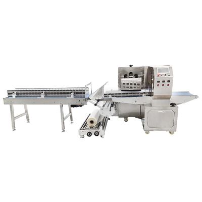 Elektrische stroomverpakkingsmachine Pakket Volledig automatische oplossing Breedte 35 tot 80 mm