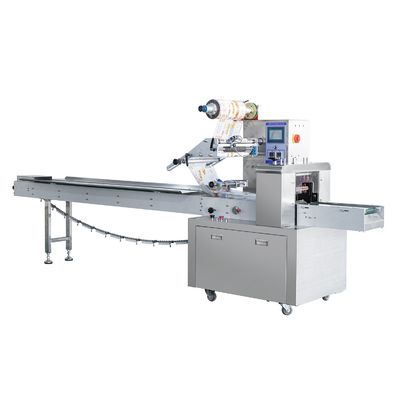 Automatische kussenverpakkingsmachine met 120-300 mm pakketlengte, 35-80 mm breedte en 30-150 zakken/min snelheid
