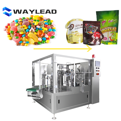 Industriële kant-en-klare zak automatische verpakkingsmachine voor noten, snacks, vloeistoffen en poeder